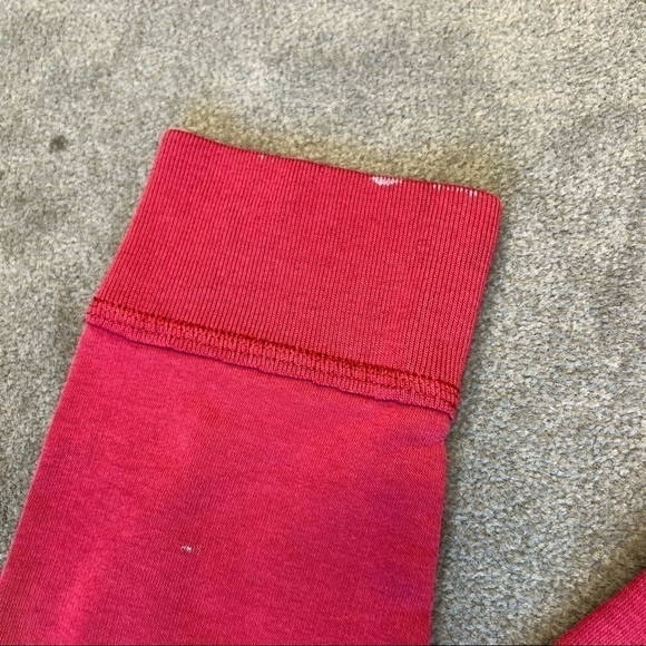 AÉROPOSTALE athletic department red hoodie with pocket, M, patchwork stitching. - Picture 5 of 14